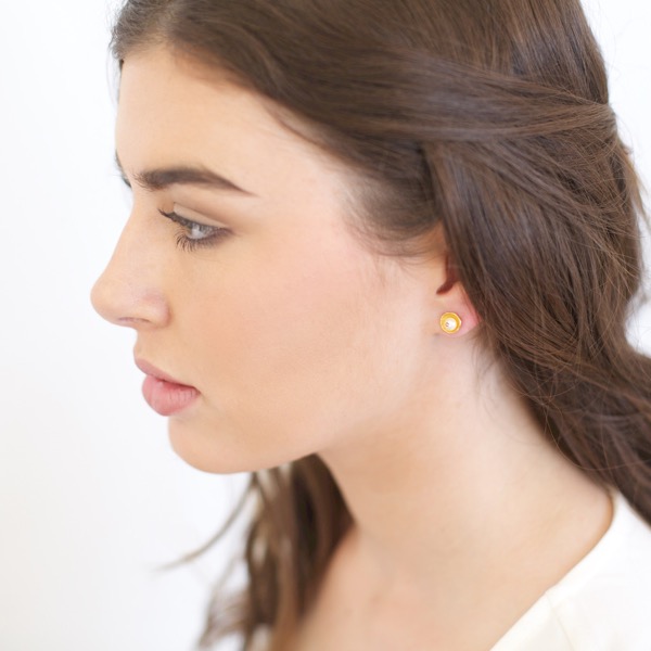 Gold Caviar Studs - SOLD OUT