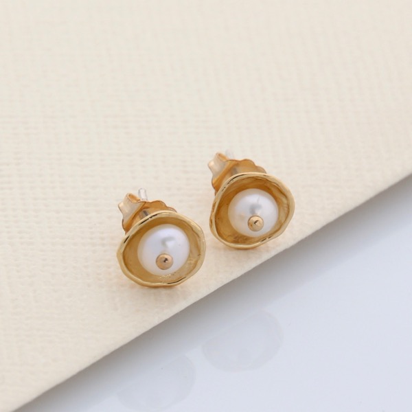 Gold Caviar Studs - SOLD OUT