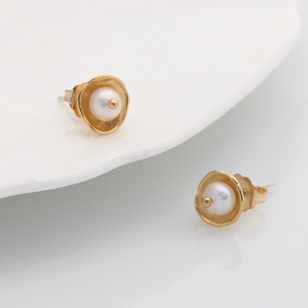 Gold Caviar Studs - SOLD OUT