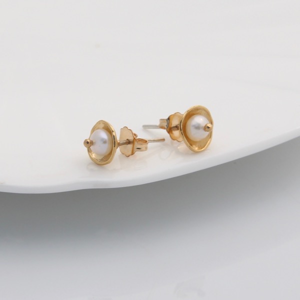 Gold Caviar Studs - SOLD OUT