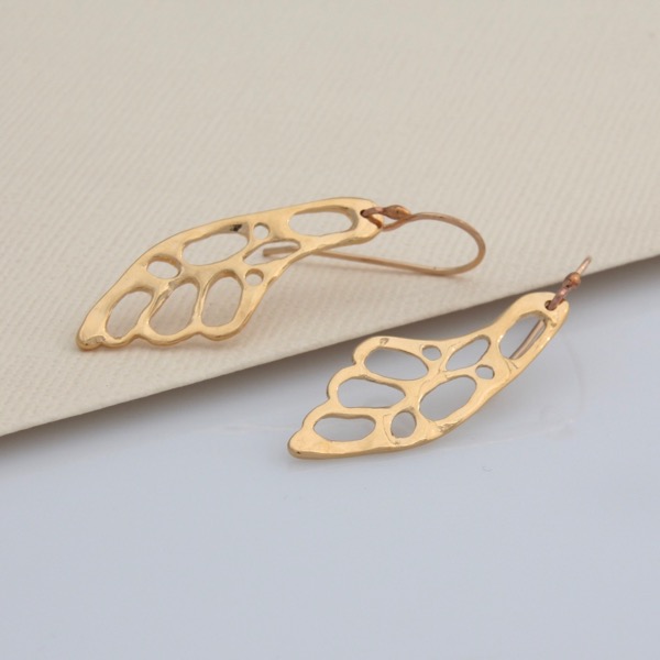 Wing Earrings - Gold
