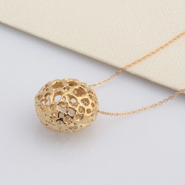Gold Lace Pod Necklace - SOLD OUT