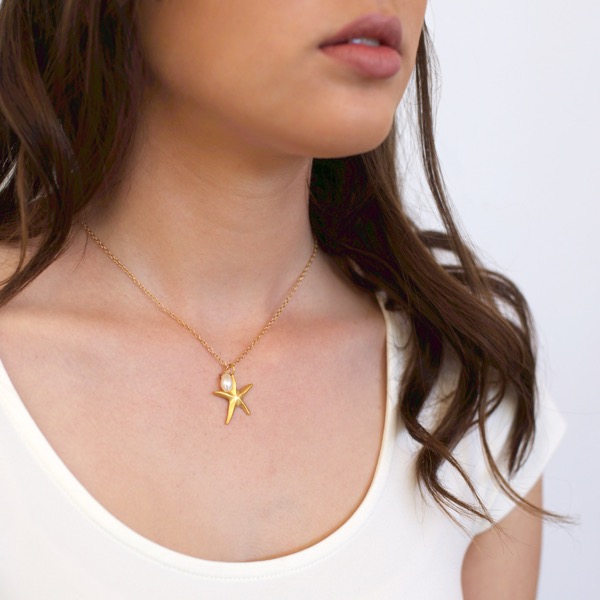 9ct Gold Starfish Necklace