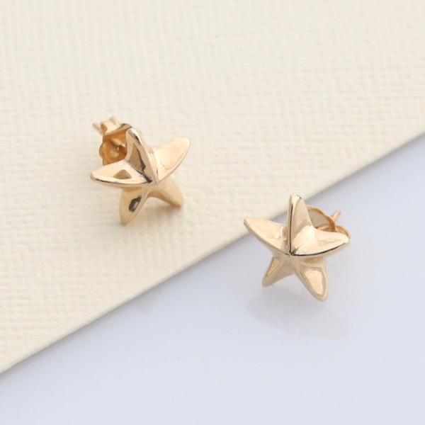 Starfish Studs - 9ct Gold