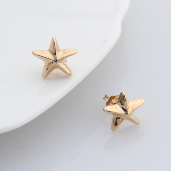 Starfish Studs - 9ct Gold