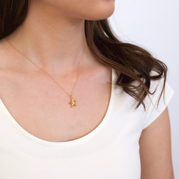 Mini Starfish Necklace - 9ct Gold