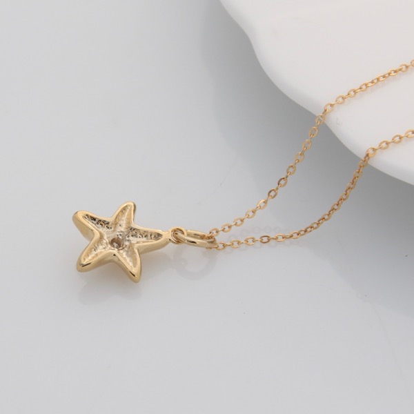 Mini Starfish Necklace - 9ct Gold