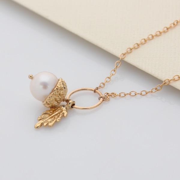 Acorn Necklace - Gold