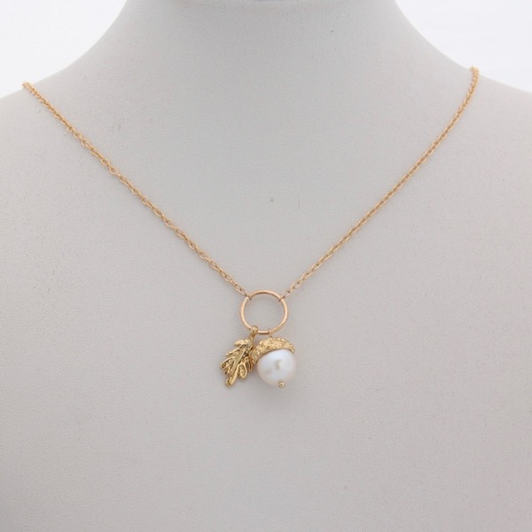 Acorn Necklace - Gold