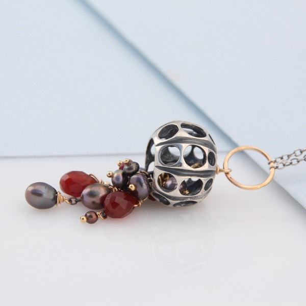 Jellyfish Necklace Ruby