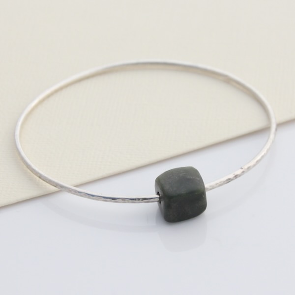 Pounamu Bangle - Sterling Silver