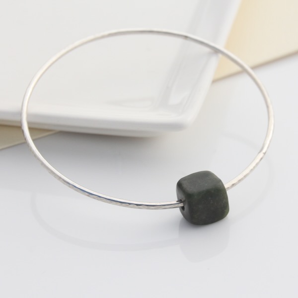 Pounamu Bangle - Sterling Silver