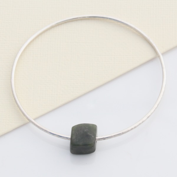 Pounamu Bangle - Sterling Silver