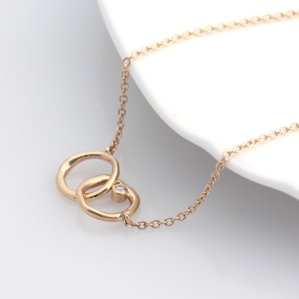 9ct Gold Love Links Necklace