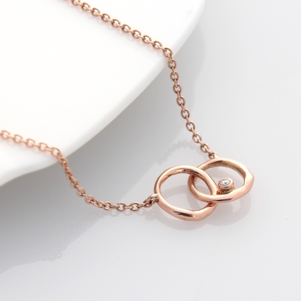 Love Links Necklace - 9k Red Gold