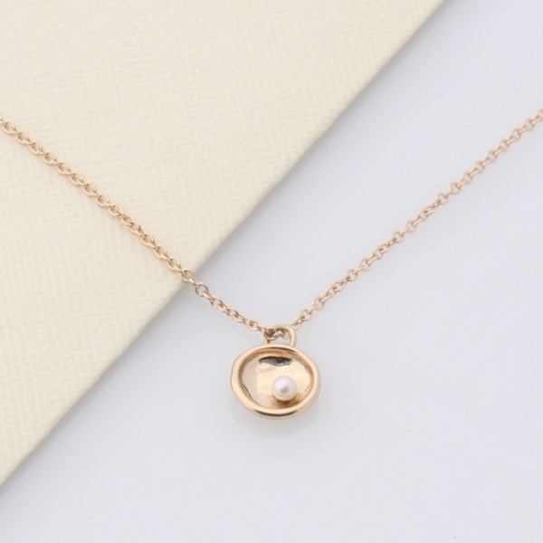 9ct Gold Seed Drop Necklace