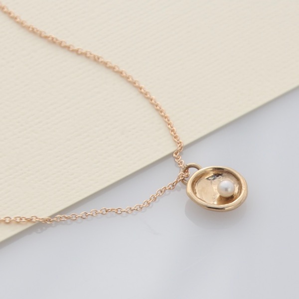 Seed Drop Necklace - 9ct Gold