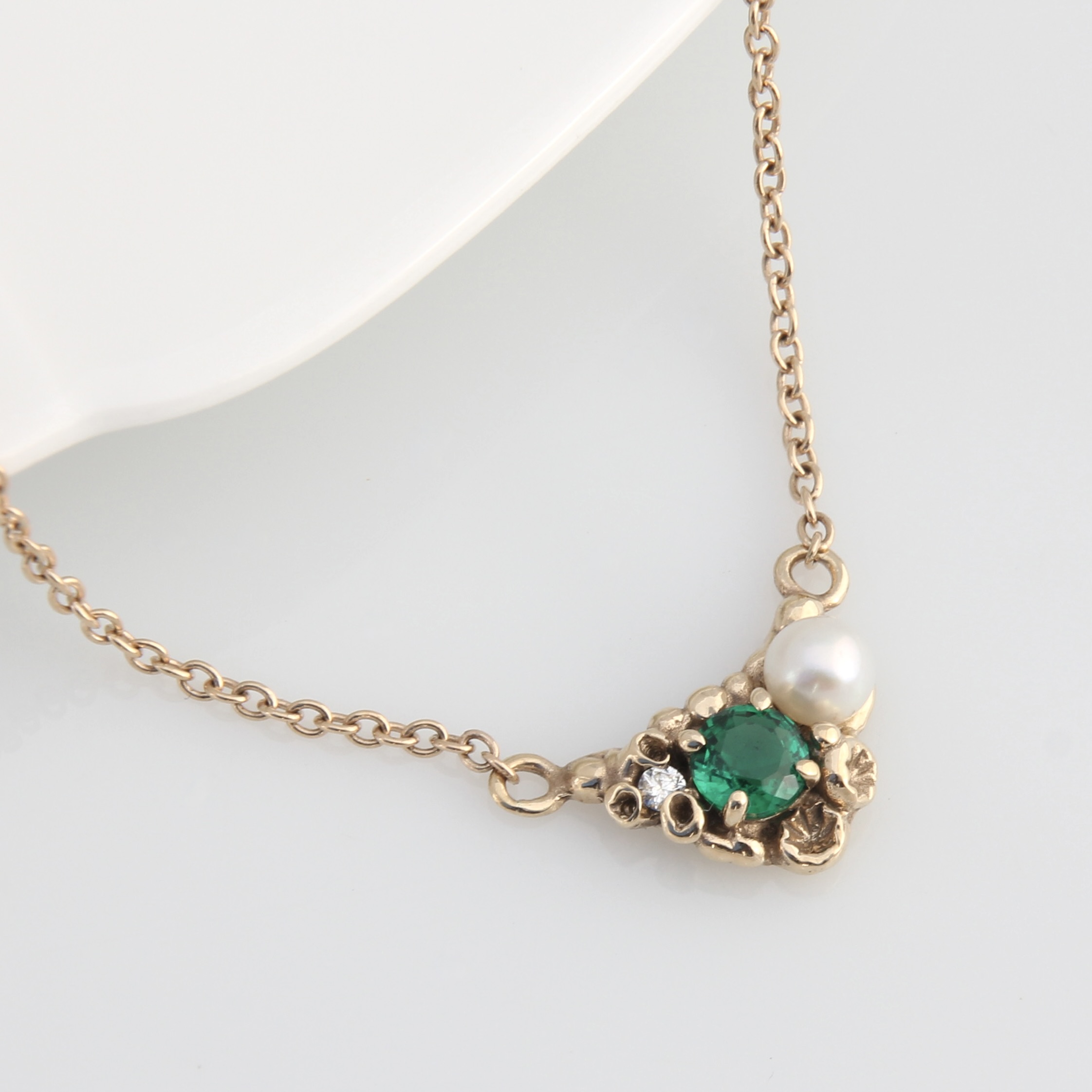 Ocean Gem Necklace - 9ct Gold