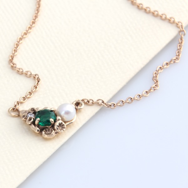 Ocean Gem Necklace - 9ct Gold