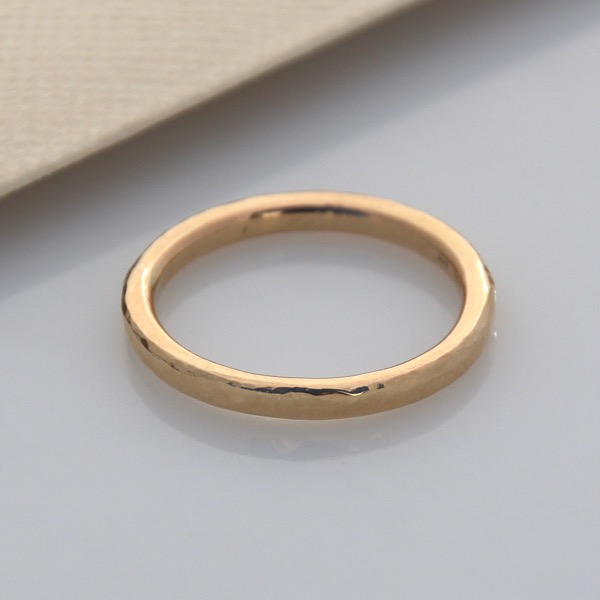 9ct Yellow Gold Planished Ring