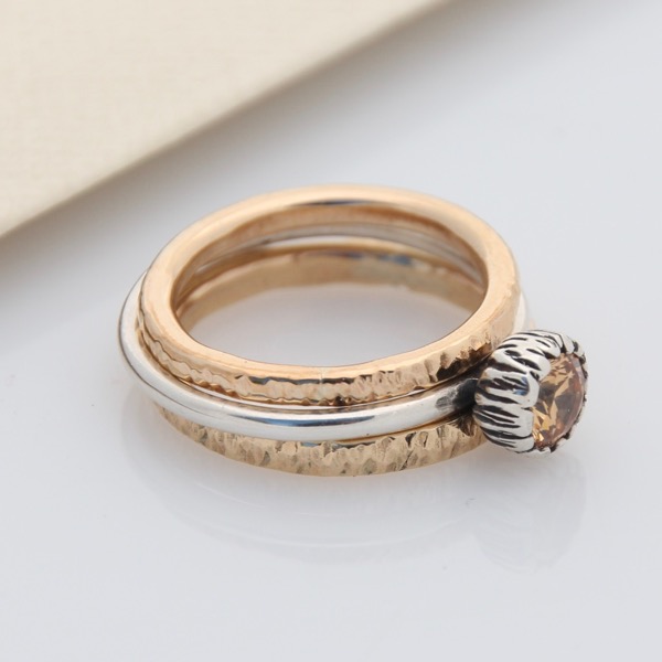 9ct Yellow Gold Textured Ring