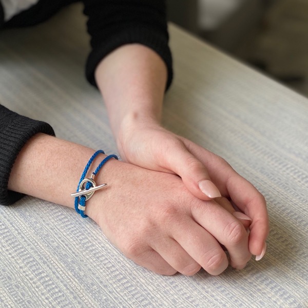 Toggle Wrap Bracelet - Blue