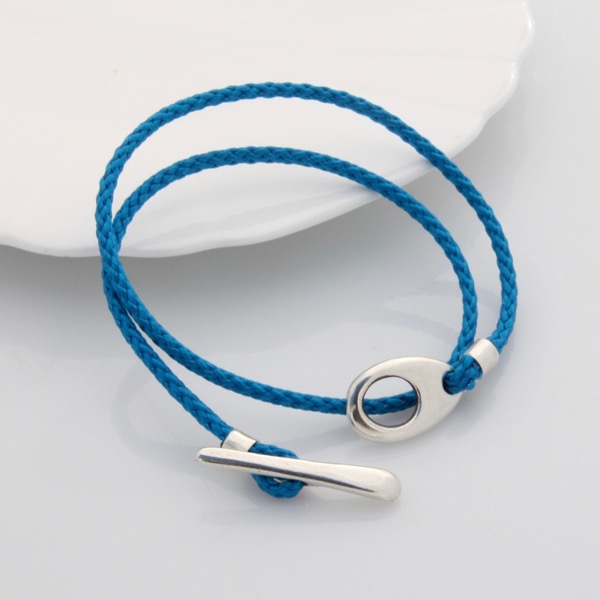 Toggle Wrap Bracelet - Blue