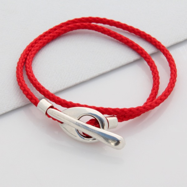 Toggle Wrap Bracelet - Red
