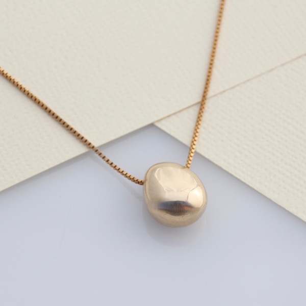 Pebble Necklace - 9ct Yellow Gold